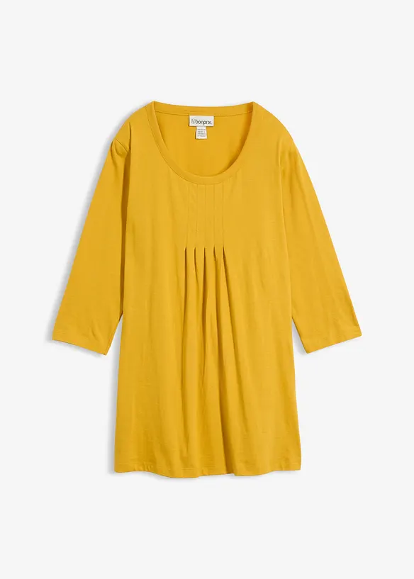 Longshirt aus reiner Baumwolle in gelb von vorne - bonprix Longshirt aus reiner Baumwolle in gelb von vorne - bonprix
