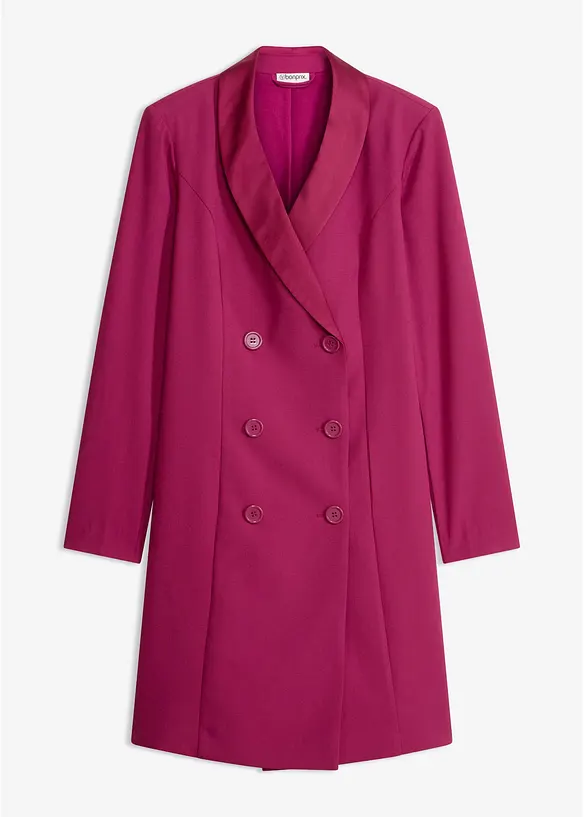 Kleid aus softem Viskose-Mix in lila von vorne - bonprix