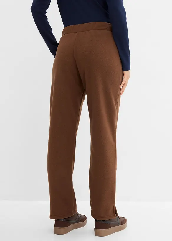 Schlupfhose aus Fleece in braun von hinten - bonprix Schlupfhose aus Fleece in braun von hinten - bonprix