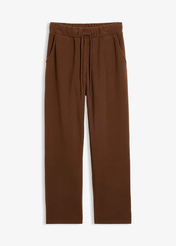 Schlupfhose aus Fleece in braun von vorne - bonprix Schlupfhose aus Fleece in braun von vorne - bonprix