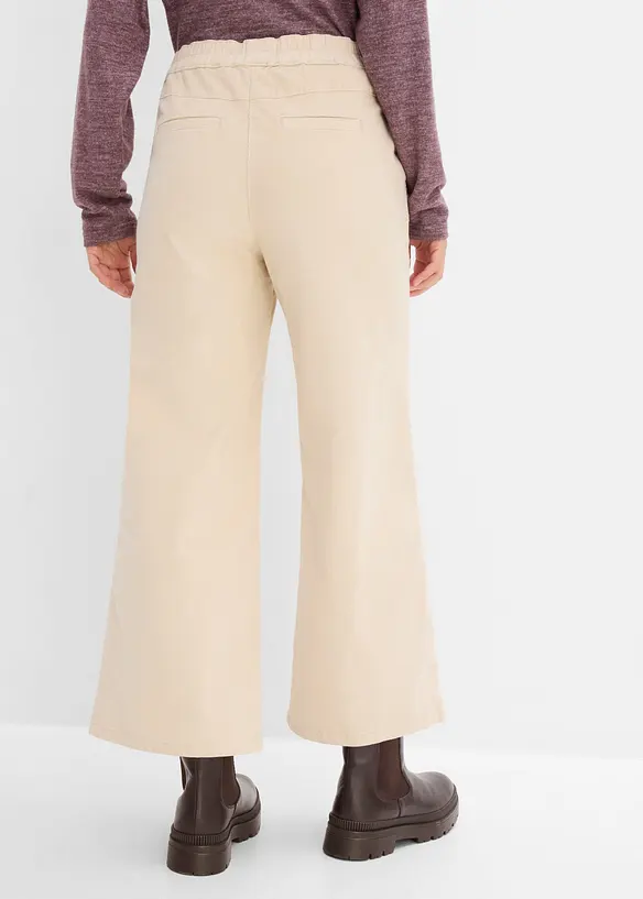 High-Waist-Cordhose aus Baumwoll-Mix in beige von hinten - bonprix High-Waist-Cordhose aus Baumwoll-Mix in beige von hinten - bonprix