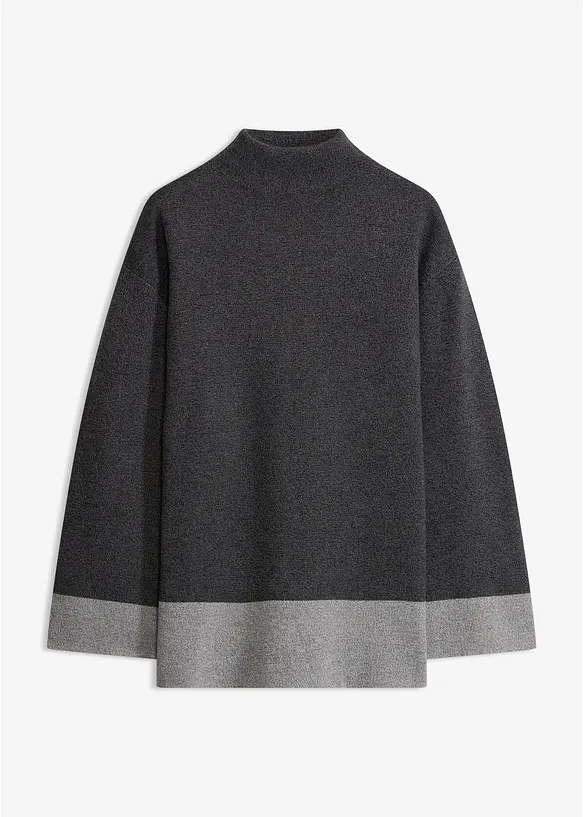 Pullover in grau von vorne - bonprix Pullover in grau von vorne - bonprix