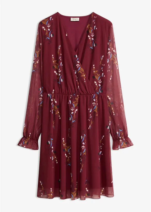 Meshkleid in rot von vorne - bonprix