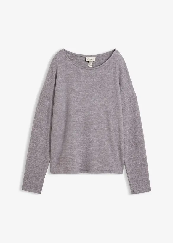 Pullover in grau von vorne - bonprix