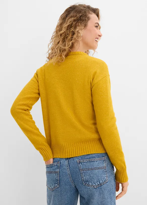 Pullover in gelb von hinten (im Anschnitt) - bonprix