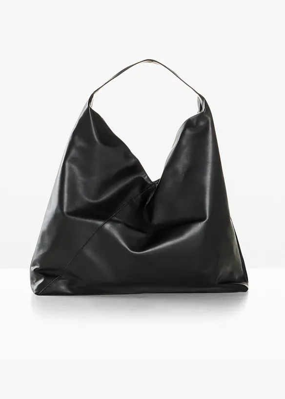 XXL-Soft Shopper in schwarz von vorne - bonprix