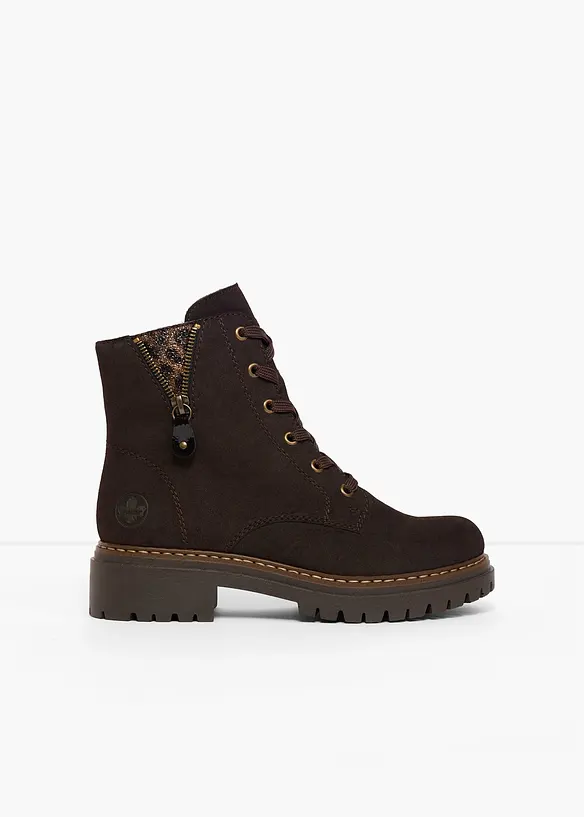 Gefütterte Rieker Schnür-Boots in braun - Rieker