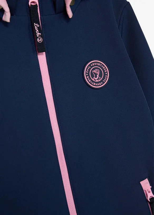 Lurchi Softshelljacke mit Kontrastdetails in blau - Lurchi