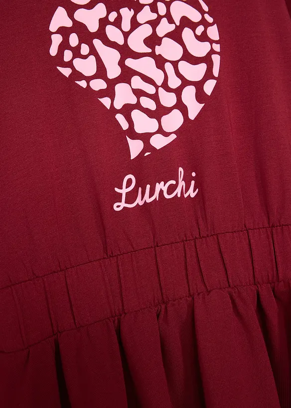 Lurchi Jerseykleid aus elastischem Bio-Baumwoll-Mix in rot - Lurchi Lurchi Jerseykleid aus elastischem Bio-Baumwoll-Mix in rot - Lurchi