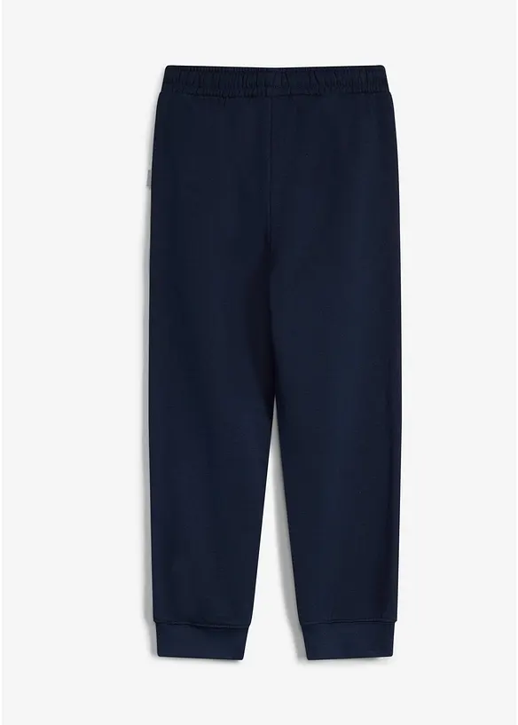 Lurchi Jogginghose aus weicher Bio-Baumwolle in blau von hinten - Lurchi Lurchi Jogginghose aus weicher Bio-Baumwolle in blau von hinten - Lurchi