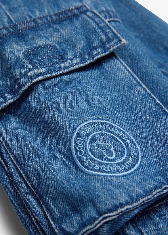 Lurchi Cargo-Schlupfjeans aus weicher Baumwolle in blau - Lurchi Lurchi Cargo-Schlupfjeans aus weicher Baumwolle in blau - Lurchi