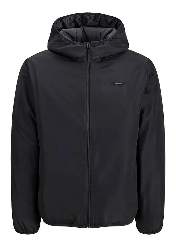JJ REBEL Winterjacke in schwarz von vorne - JJ REBEL