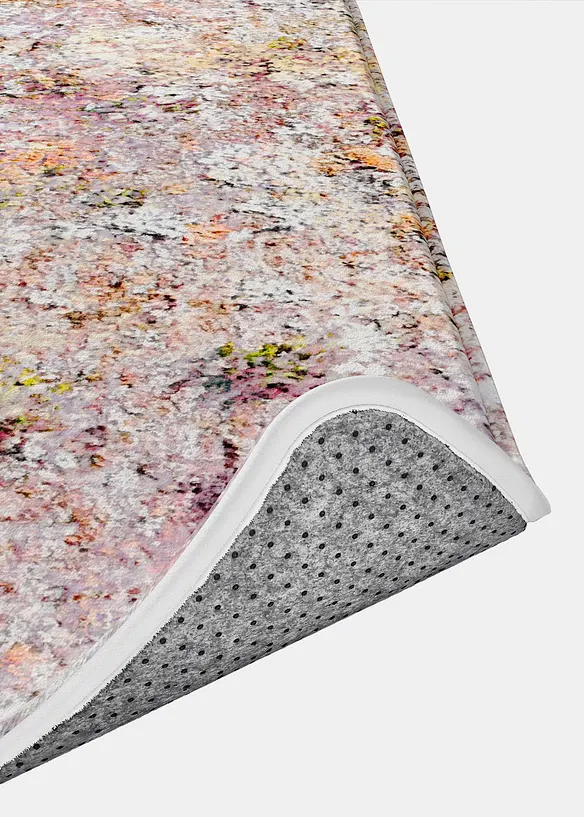 Badematte mit Memory Schaum in rosa Detailaufnahme vom Material - bonprix