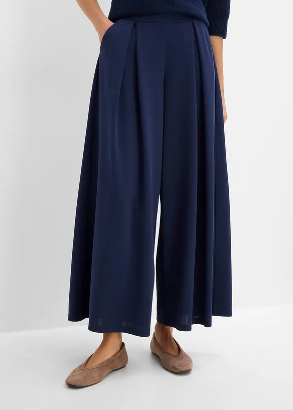 Schlupfhose in blau von vorne - bonprix