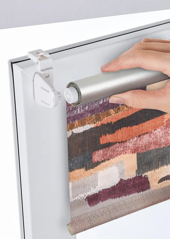 Verdunkelungsrollo mit Druck in beige - bonprix