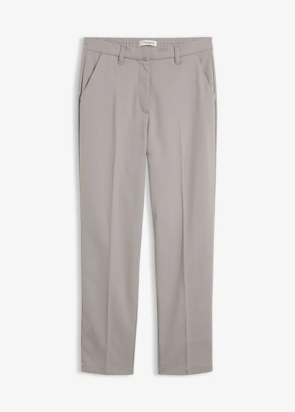 Hose aus Viskose-Mix in grau von vorne - bonprix