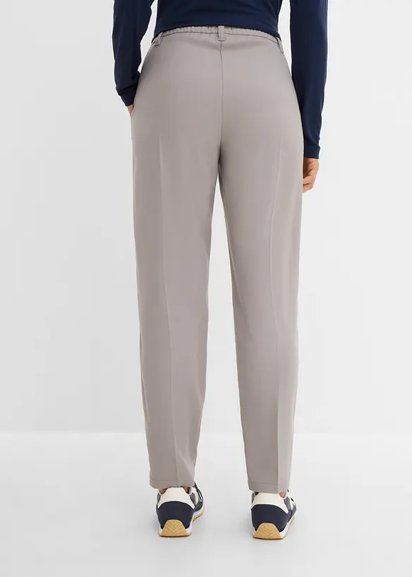 Hose aus Viskose-Mix in grau von hinten - bonprix