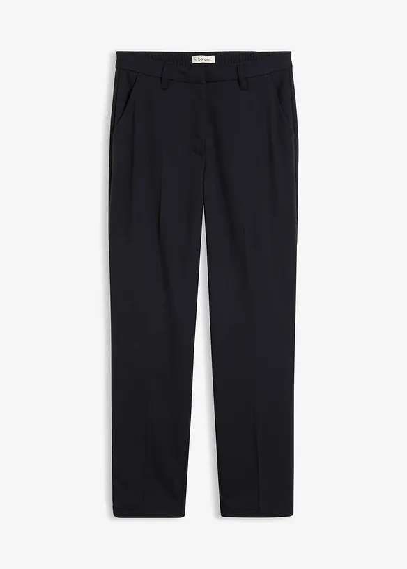 Hose aus Viskose-Mix in schwarz von vorne - bonprix