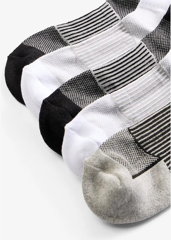 Sportsocken mit Innenfrottee (5er Pack) in schwarz - bonprix