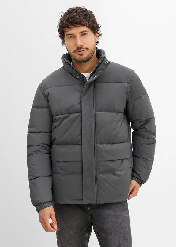 Wasserabweisende Funktions-Jacke in grau von vorne (im Anschnitt) - bonprix