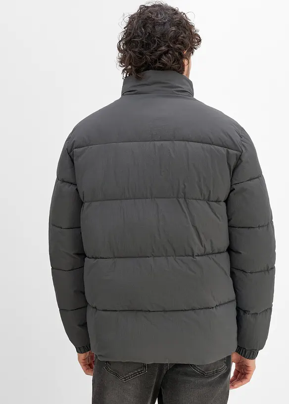 Wasserabweisende Funktions-Jacke in grau von hinten (im Anschnitt) - bonprix