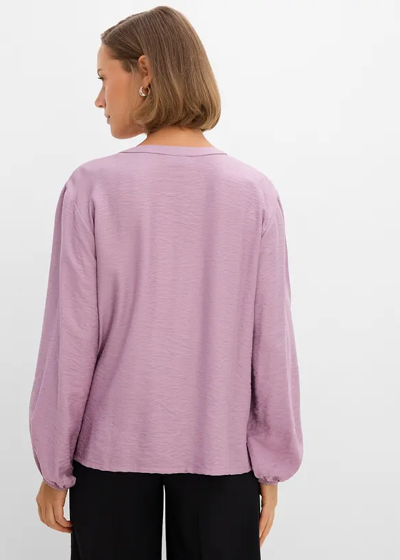 Tunikabluse aus Viskose-Mix in lila von hinten (im Anschnitt) - bonprix Tunikabluse aus Viskose-Mix in lila von hinten (im Anschnitt) - bonprix