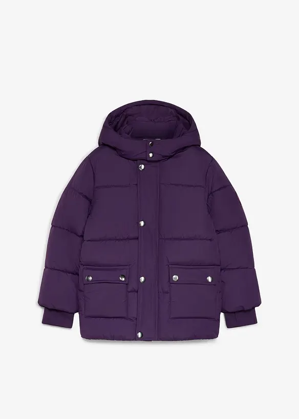Lurchi Winter-Steppjacke, wasserabweisend in lila von vorne - Lurchi
