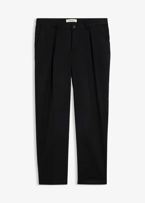 Cropped Hose in schwarz von vorne - bonprix