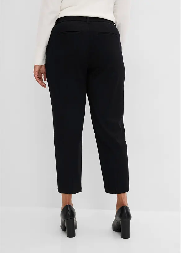 Cropped Hose in schwarz von hinten - bonprix