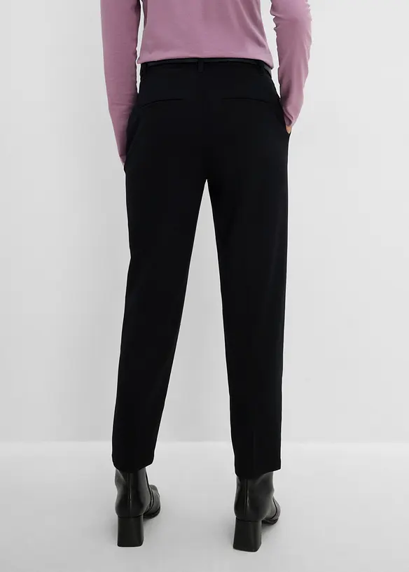Cropped Hose in schwarz von hinten - bonprix