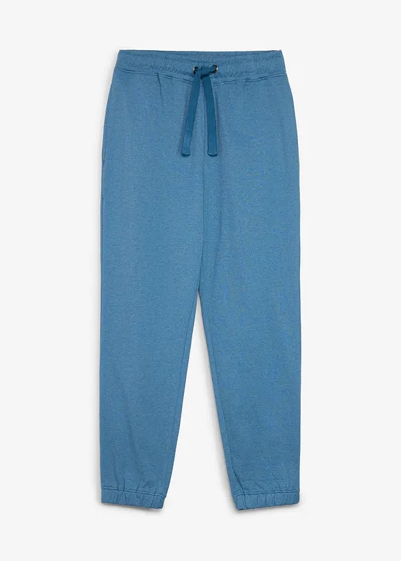 Jogginghose in Loose Fit in blau von vorne - bonprix