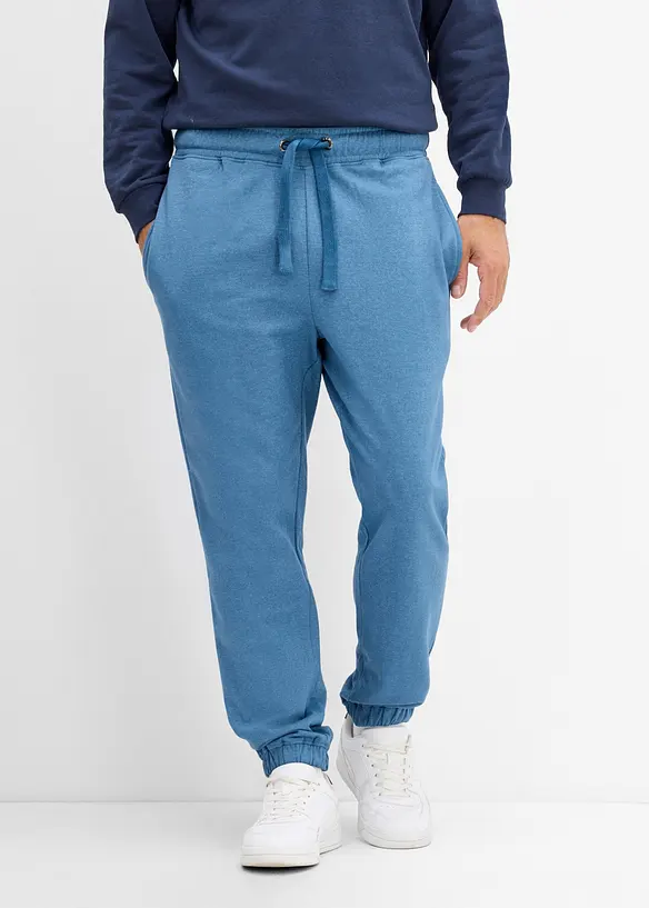 Jogginghose in Loose Fit in blau von vorne - bonprix