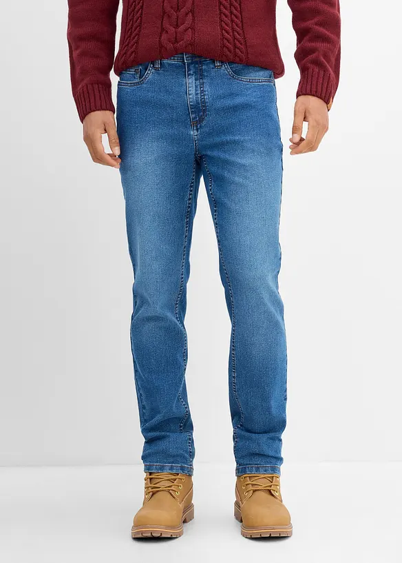 Regular-Fit-Jeans (2er Pack) in schwarz von vorne - bonprix