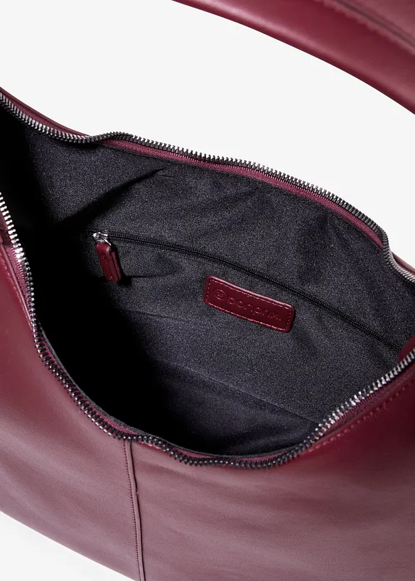 Handtasche in Lederoptik in rot geöffnet - bonprix