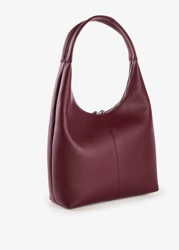 Handtasche in Lederoptik in rot von hinten - bonprix