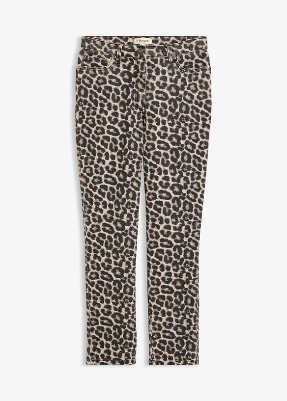 Twillhose aus elastischem Baumwoll-Mix in braun von vorne - bonprix Twillhose aus elastischem Baumwoll-Mix in braun von vorne - bonprix