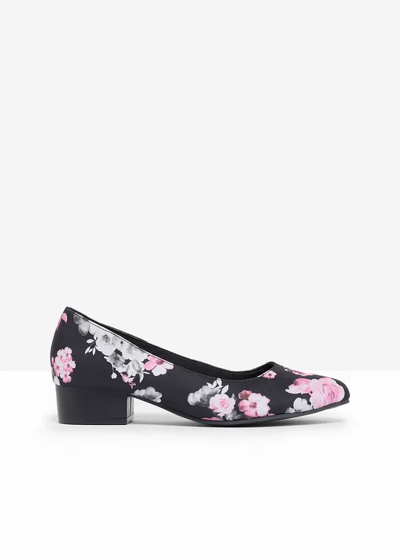 Pumps mit Blockabsatz in schwarz - bonprix