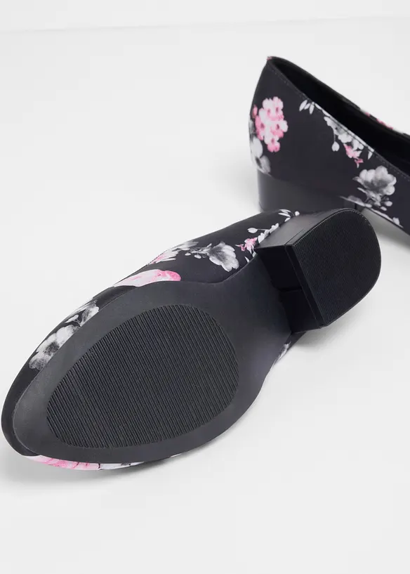 Pumps mit Blockabsatz in schwarz - bonprix