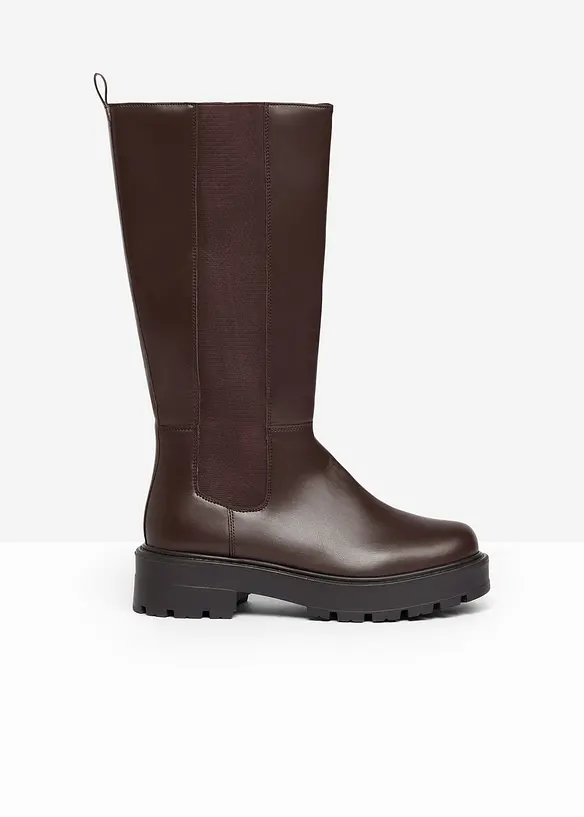 Weitschaftstiefel in braun - bonprix