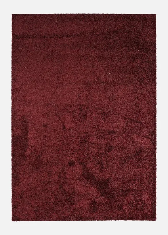Waschbarer Teppich mit weichem Flor in rot von vorne - bonprix