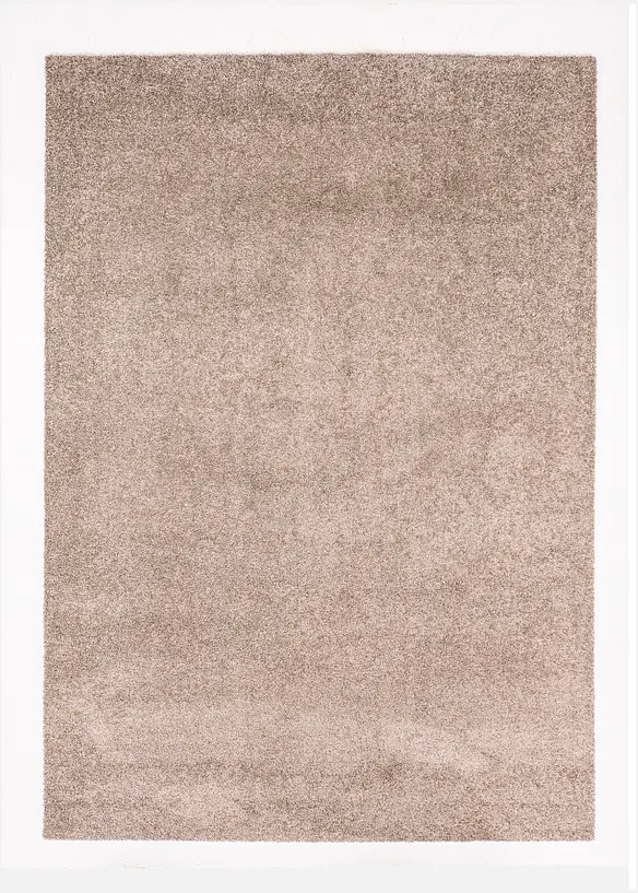 Waschbarer Teppich mit weichem Flor in braun von vorne - bonprix