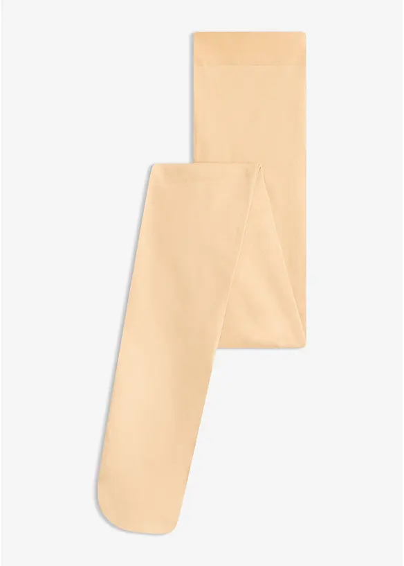 Blickdichte Strumpfhose 100 DEN in beige von vorne - bonprix