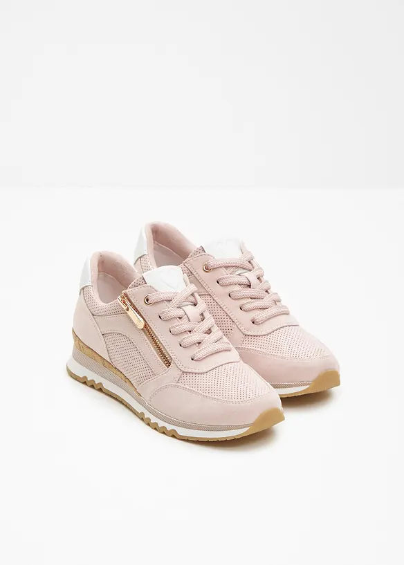 Marco Tozzi Sneaker mit Reißverschluss in rosa - Marco Tozzi
