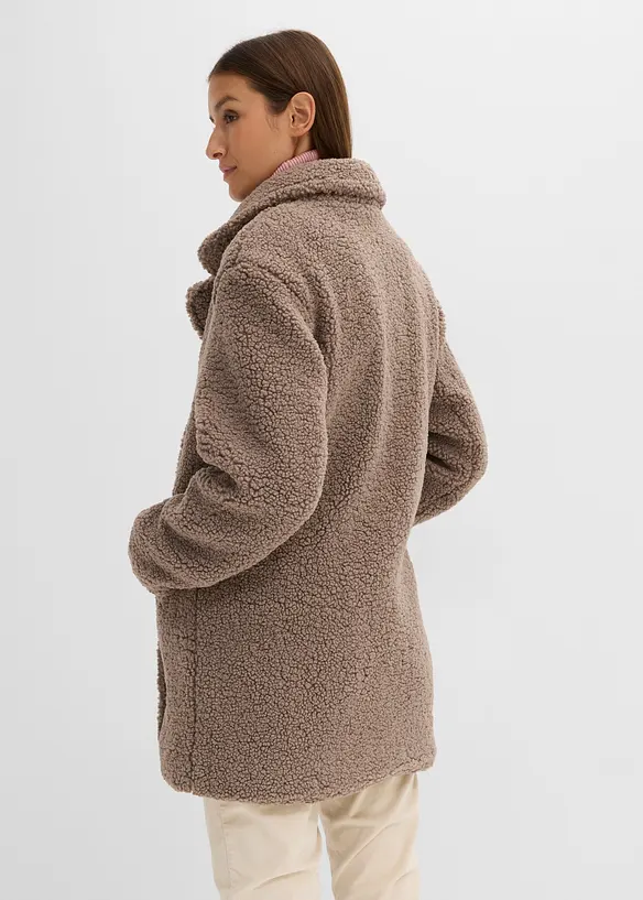 Kurzmantel in braun von hinten (Totalaufnahme) - bonprix