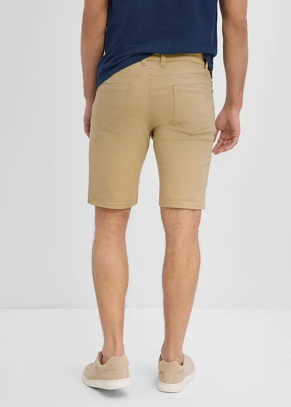 Stretch-Bermuda in Regular-Fit (2er Pack) in beige von hinten - bonprix