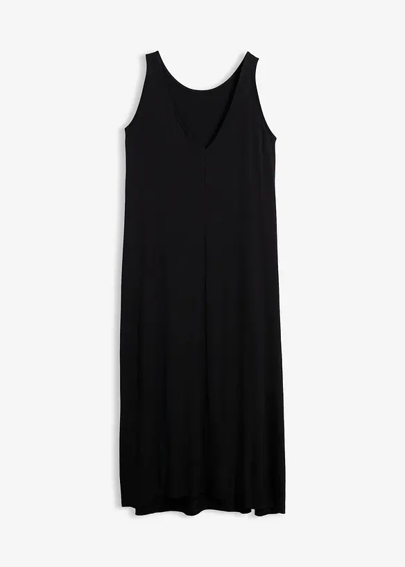 Jerseykleid mit softer Viskose in schwarz von vorne - bonprix Jerseykleid mit softer Viskose in schwarz von vorne - bonprix