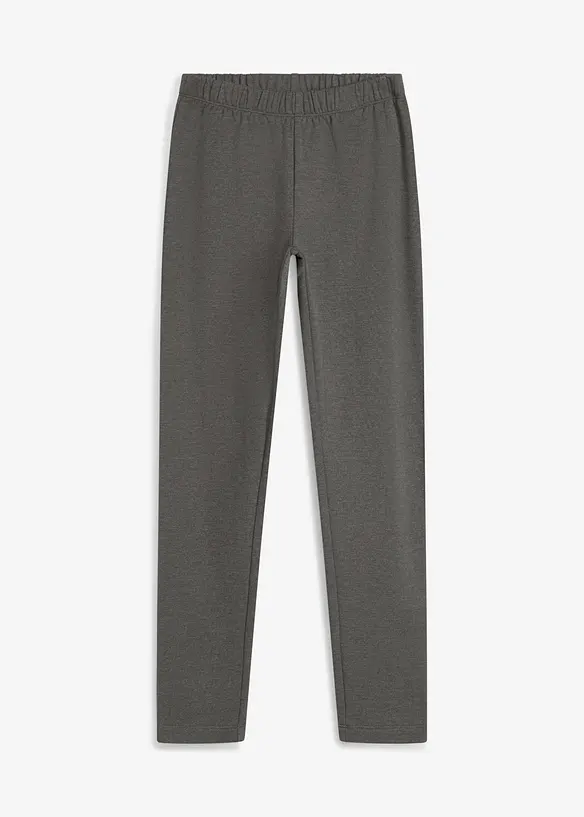 Thermo-Leggings in grau von vorne - bonprix