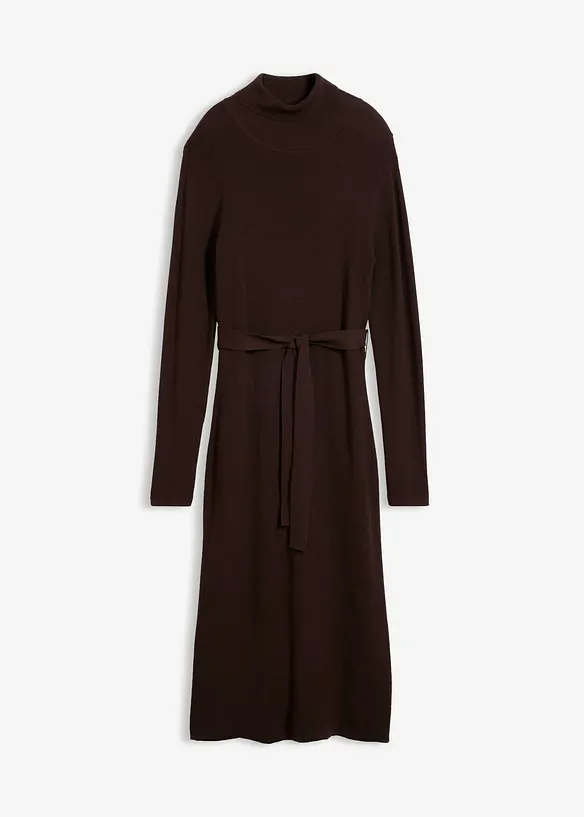 Strickkleid in braun von vorne - bonprix Strickkleid in braun von vorne - bonprix