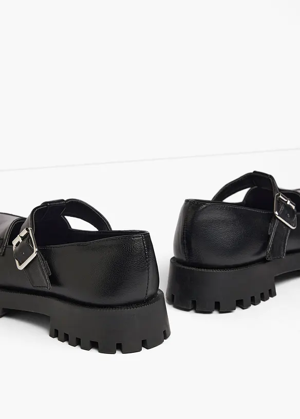 Chunky Loafer mit Cut-Outs in schwarz - bonprix