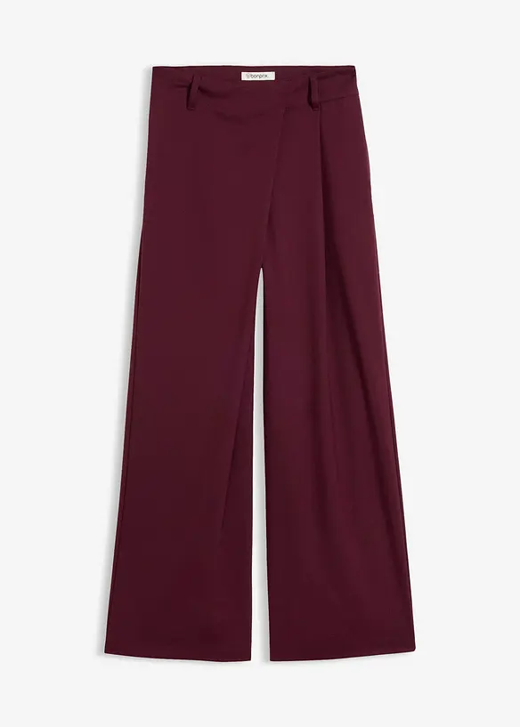 Marlenehose aus fließendem Viskose-Mix in rot von vorne - bonprix Marlenehose aus fließendem Viskose-Mix in rot von vorne - bonprix